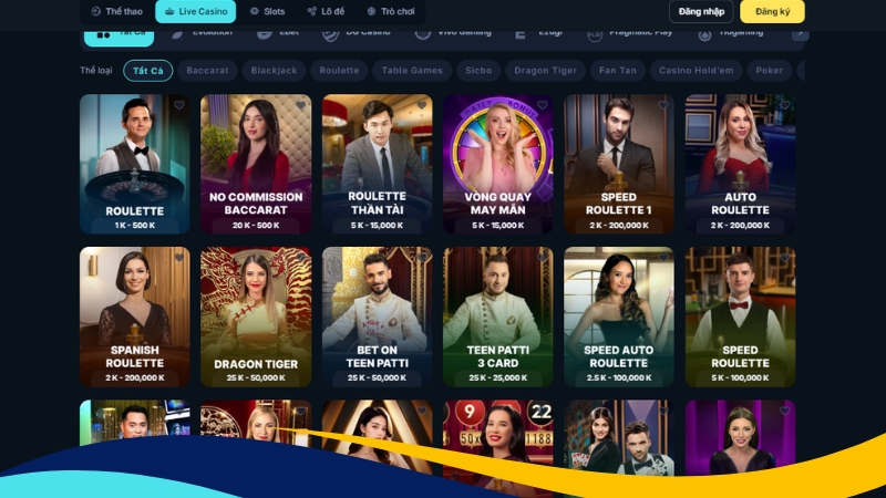 live Casino đẳng cấp