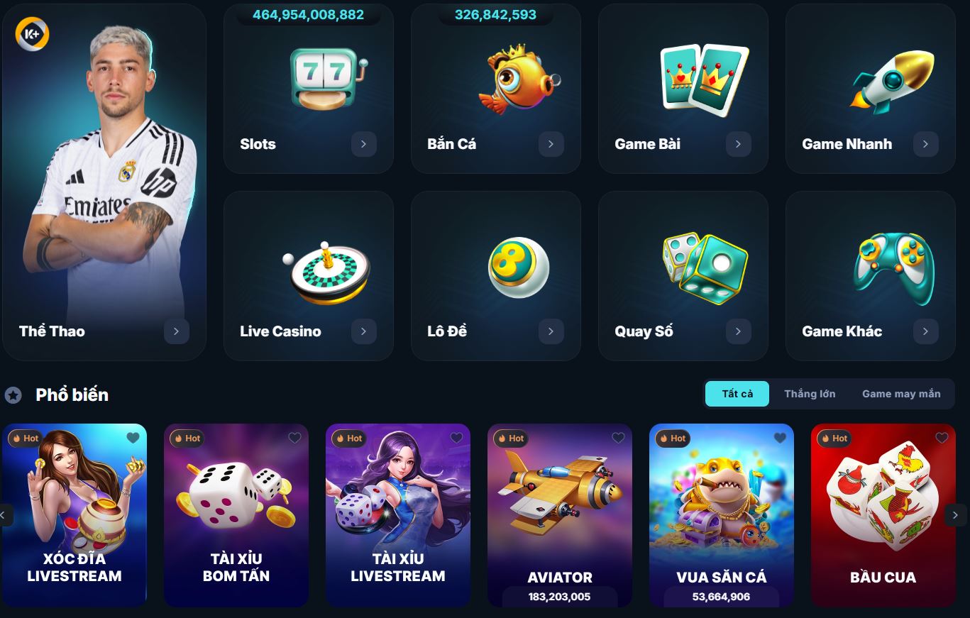 Các trò chơi phổ biến tại nhà cái 9BET